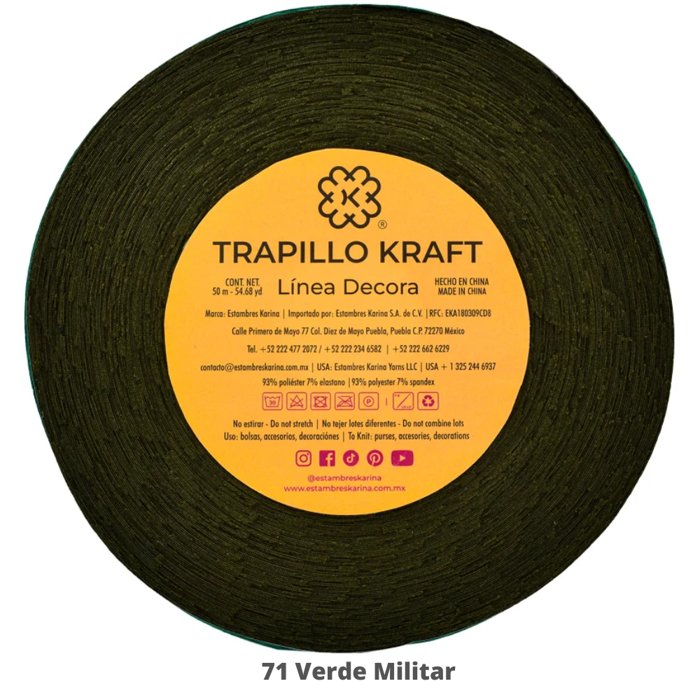 Trapillo Kraft 180 Gr Aprox C-71 Verde Militar