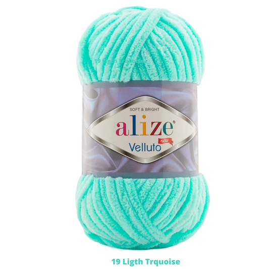 Velluto 100 Gr C-19 Ligth Trquoise
