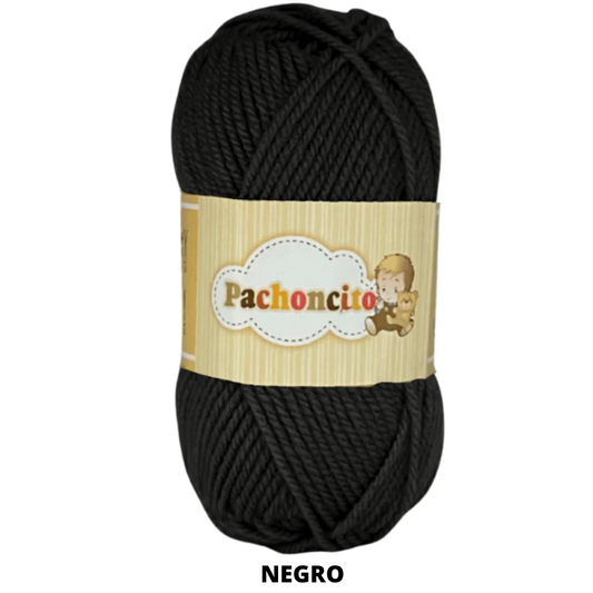 Estambre Pachoncito 200 Gr 8614 Negro