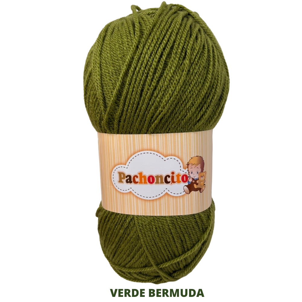 Estambre Pachoncito 200 Gr 8683 Verde Bermuda