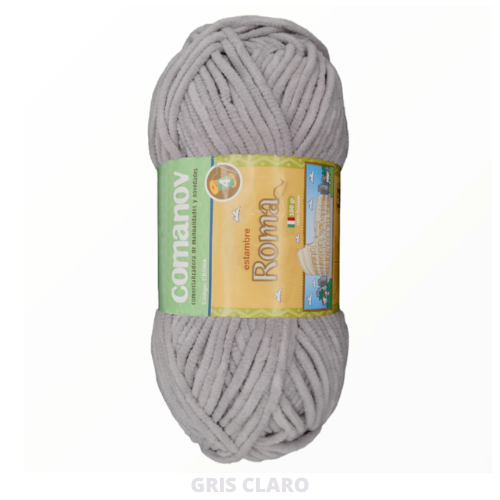 Estambre Roma 100 Gr Gris Claro