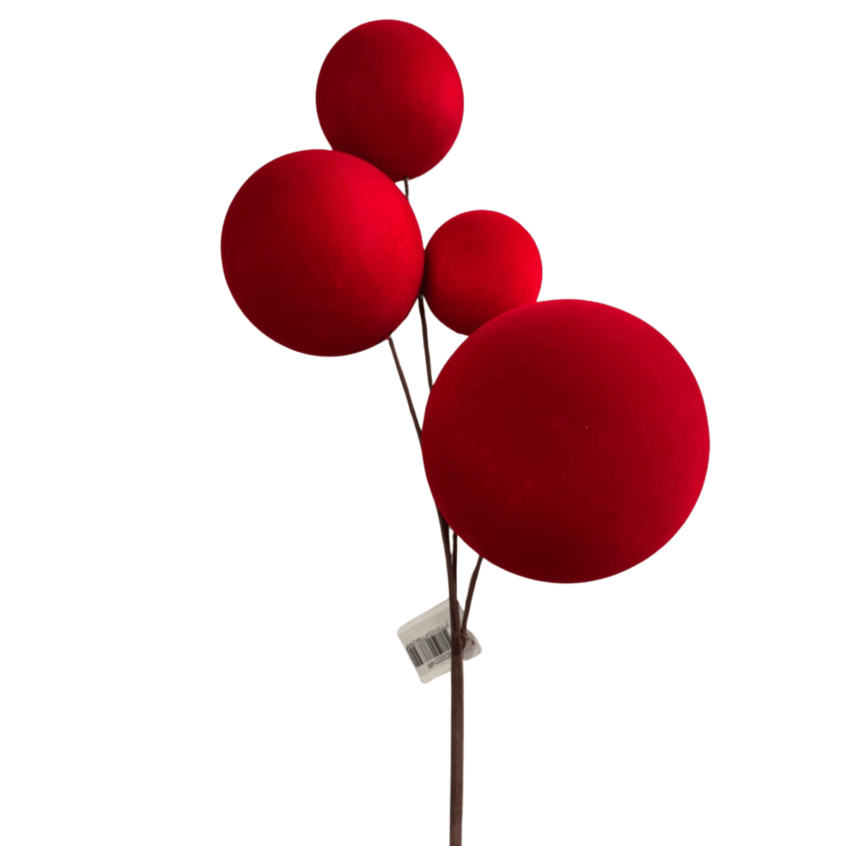 Mega Esferas Flock 20cm/ 15cm /12cm /10Cm rojo