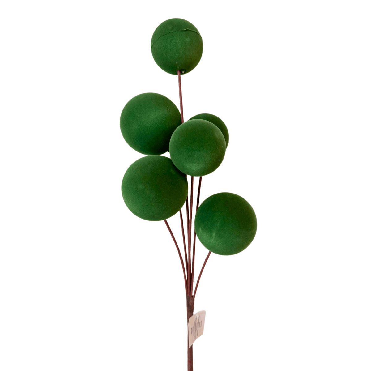 Mega Esferas Flock 3X8Cm 3X10Cm Cafe Esfera verde