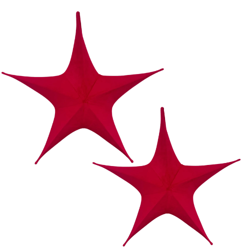 Estrella Armable Terciopelo Vino 65cm/80cm