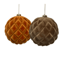 Esfera terciopelo Soft Flock 15Cm Cafés