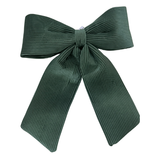 Moño terciopelo texturizado 70X75Cm verde