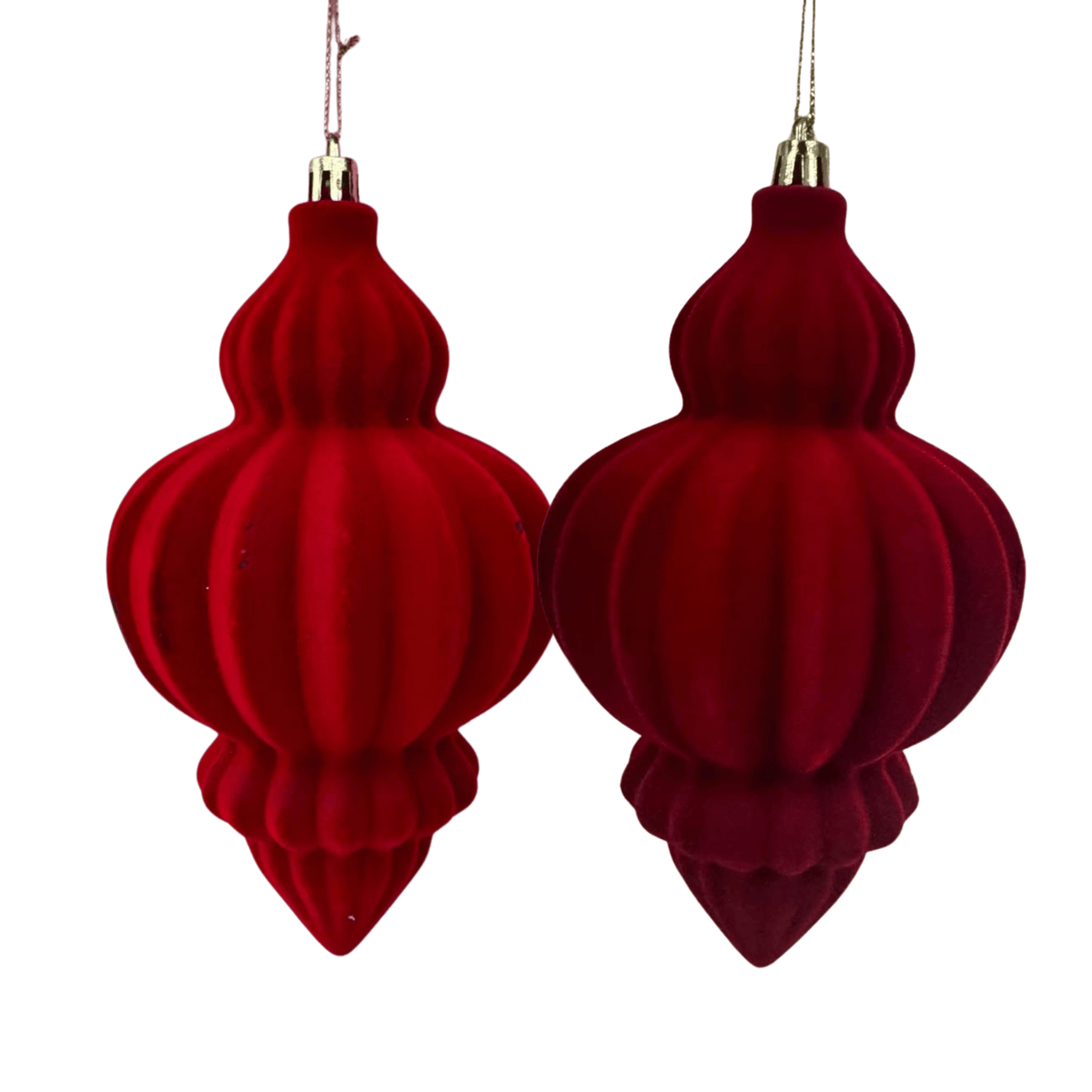 Esfera terciopelo Gota Imperial 10X17Cm Rojo / Vino