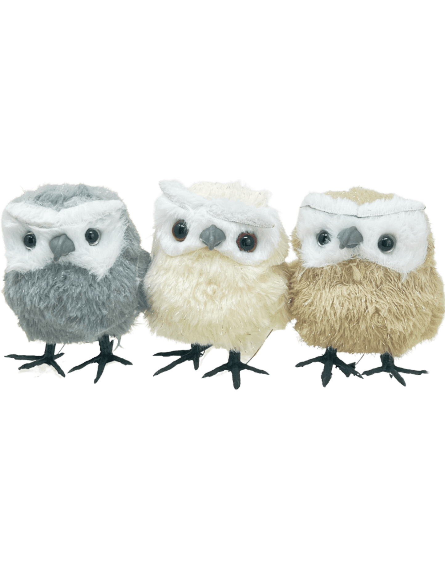 Buhos de peluche 14.5 X 17 X 7 cm