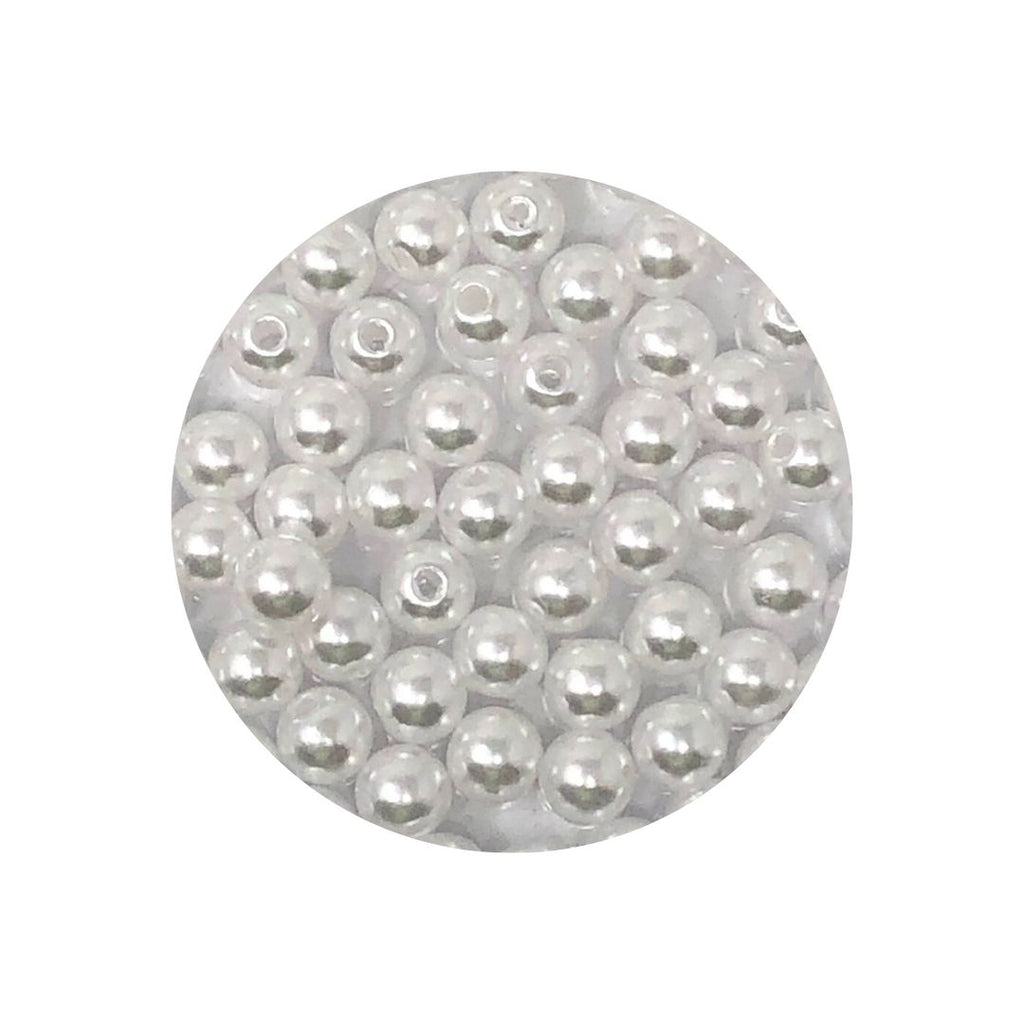 (2038-8) Perla plastica 8 mm 25 gr blanca/beige