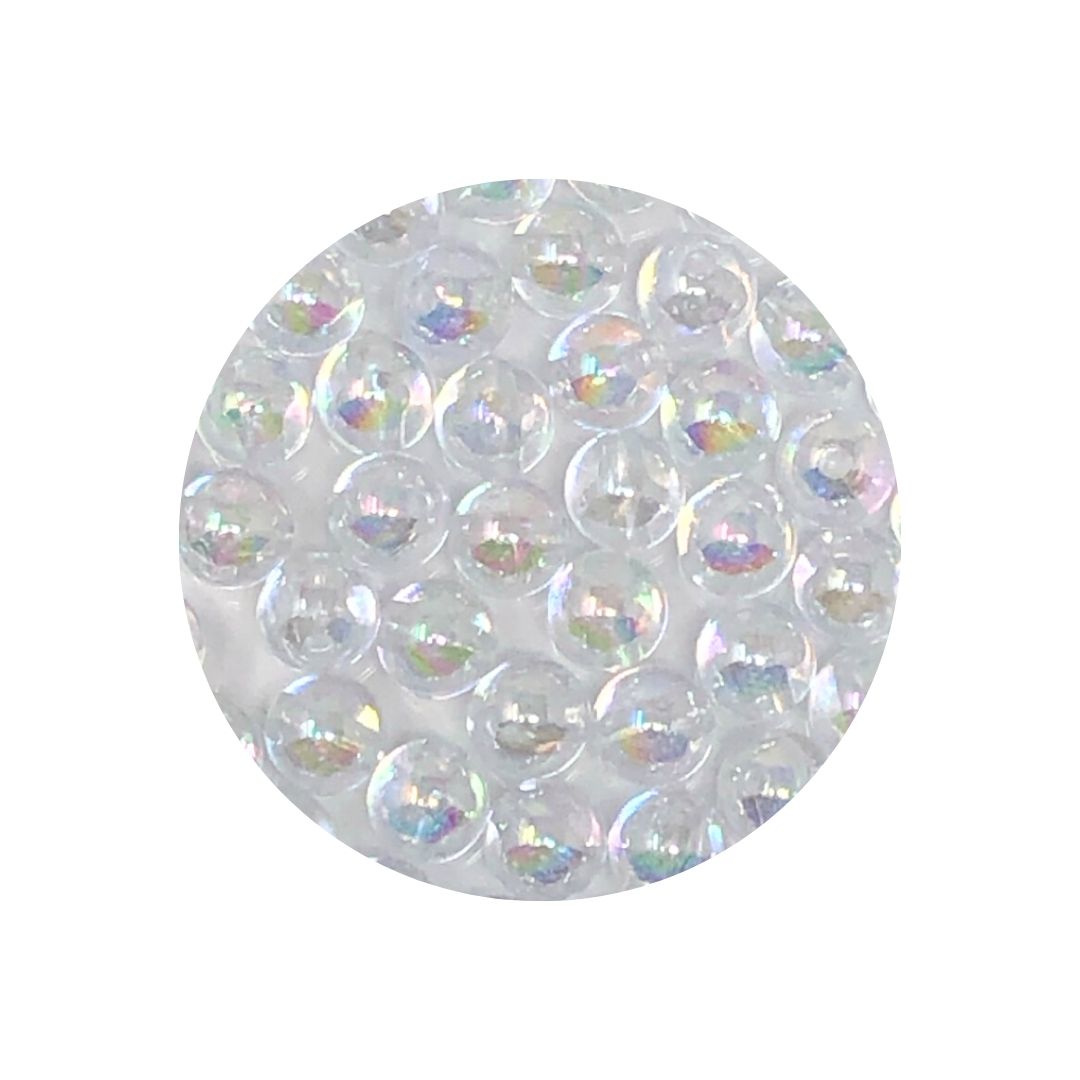 (2038-8) Perla plastica 8 mm 25 gr blanca/beige