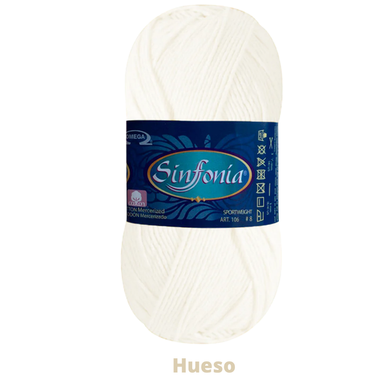 Hilaza Sinfonia C-802 Hueso 100 Gr
