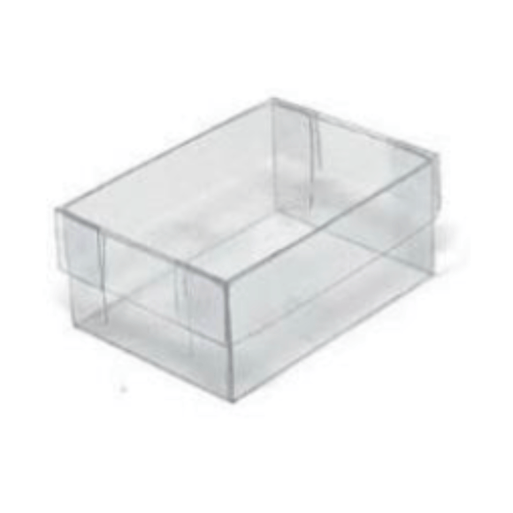 (2210) Caja de acetato 7 x 5 x 3 cm