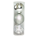 (BHK00226S(S)) Esferas navideñas de 15CM C/3PZ Plata