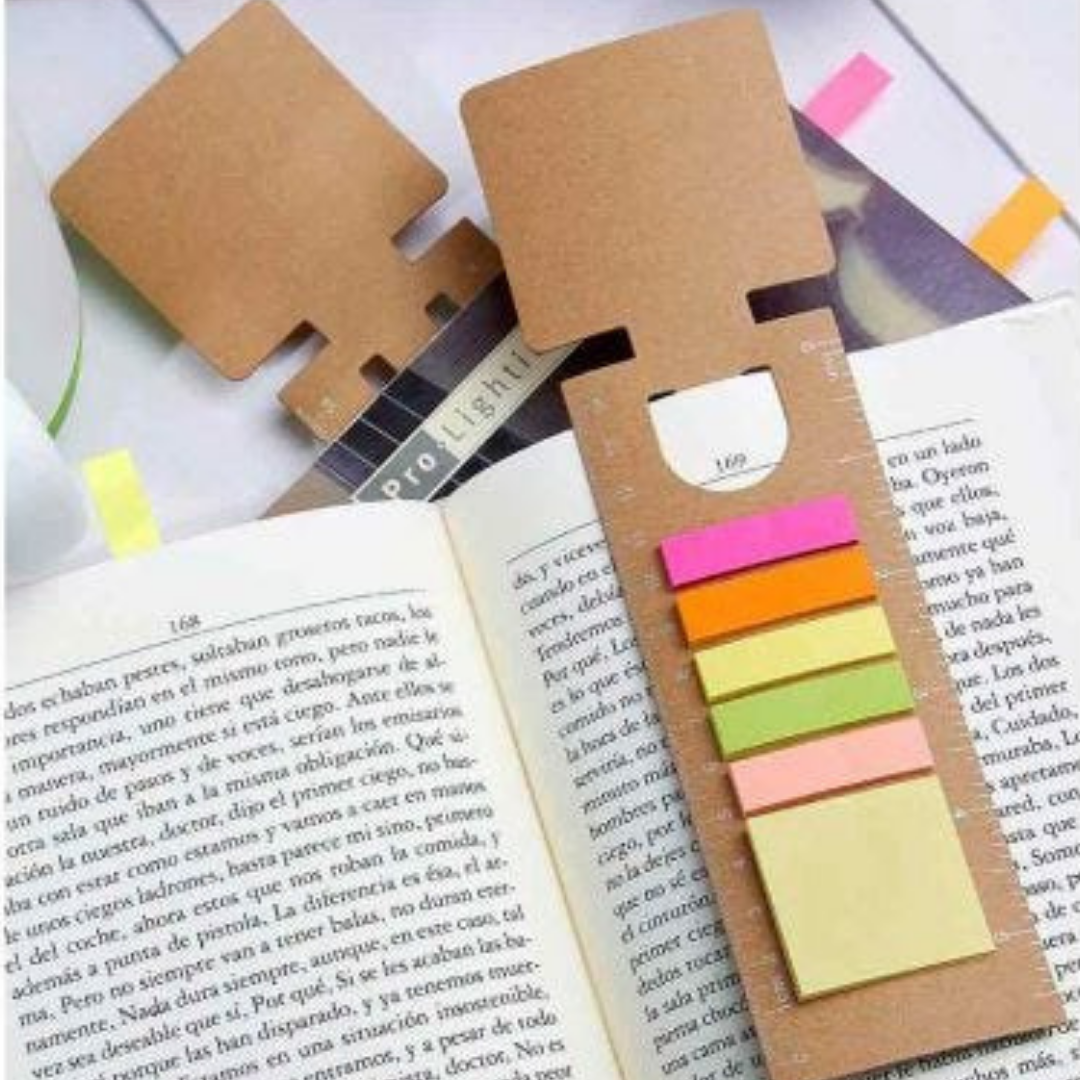 (24357) Separador ecológico con post it  5.7 cm x 22 cm