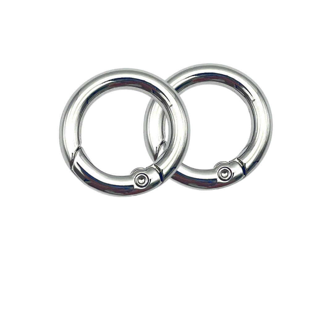 (20) Argolla Con Resorte 20 mm C/2 Pza en Dorado o Plata
