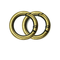 (20) Argolla Con Resorte 20 mm C/2 Pza en Dorado o Plata