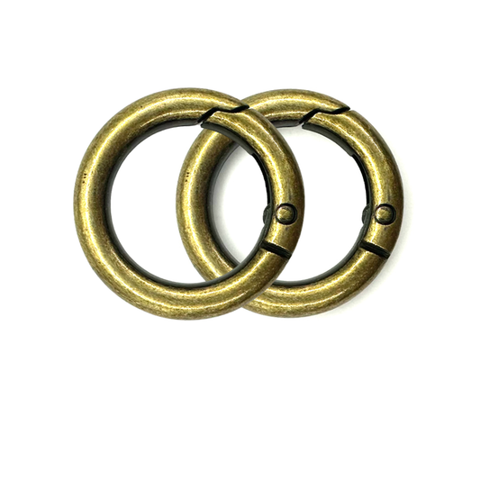 (20) Argolla Con Resorte 20 mm C/2 Pza en Dorado o Plata