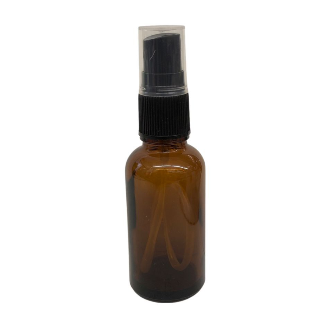 (25622) Frasco de vidrio con atomizador 50ml, 10.5 x 3 cm