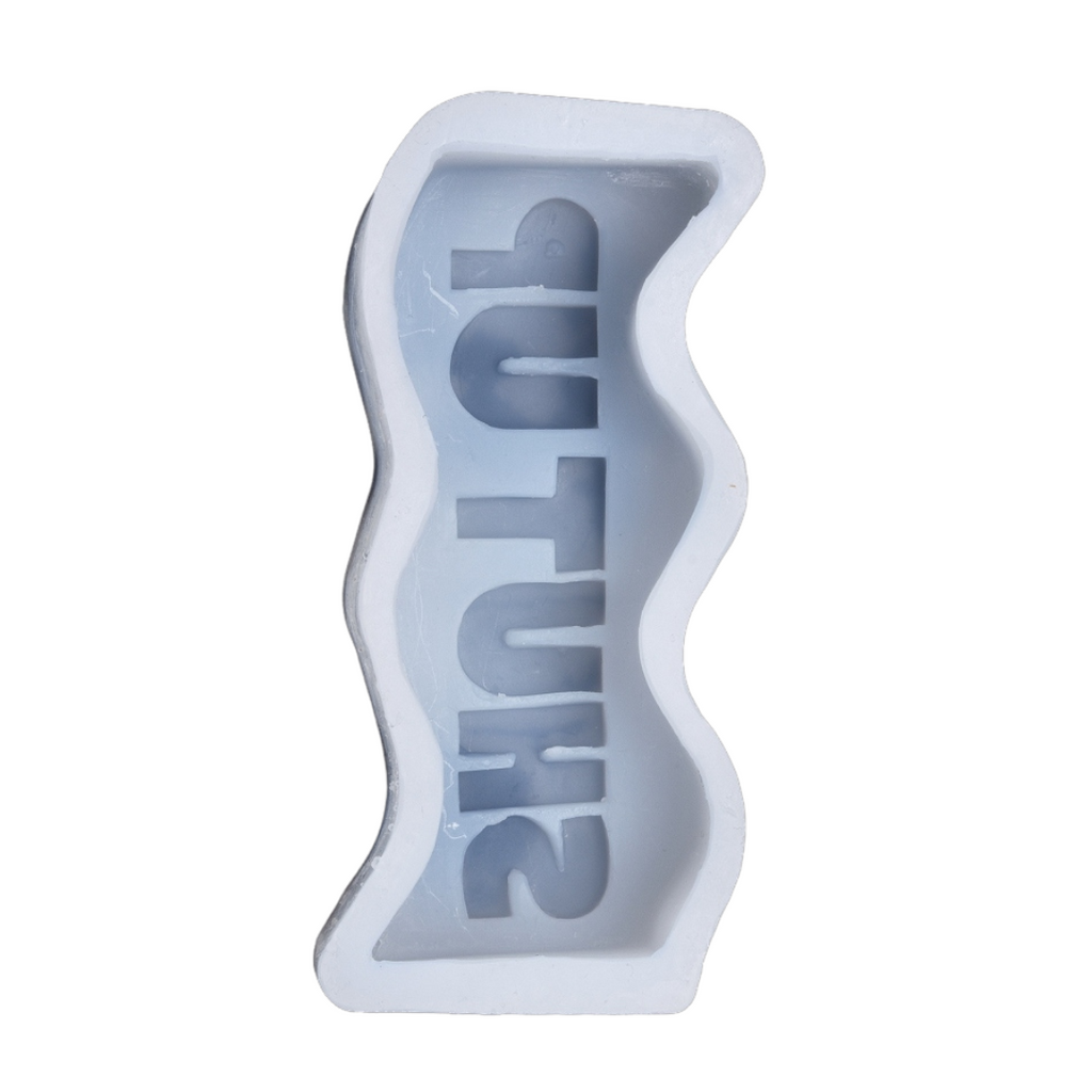(25712) Molde de silicon palabras, 15 x 5.5 cm