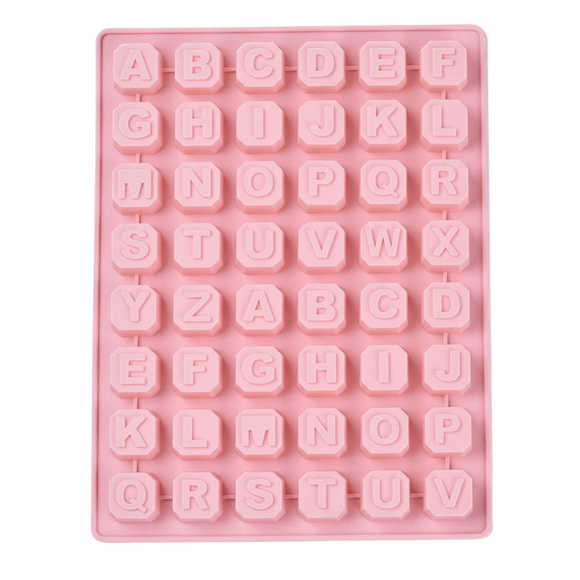 (26418) Molde silicon letras cubo