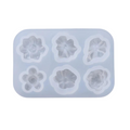 (26587)  Molde de silicon flores 8.5 x 5.5 cm