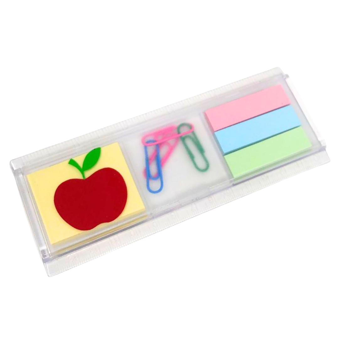(26715) Regla porta post-its y clips 15 cm x 6 cm