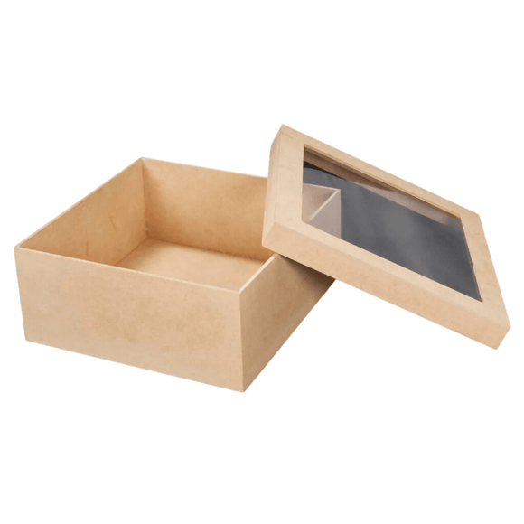(26766) Caja madera c/ventana, 8.5 x 19.5 cm