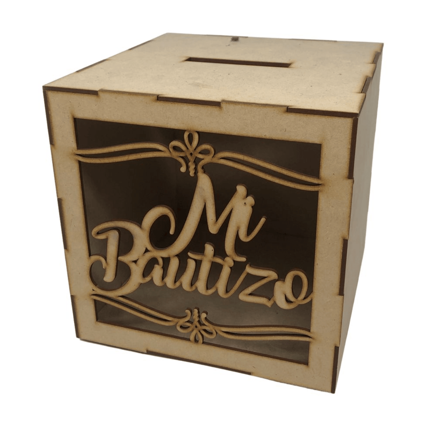 (27766) Buzon c/ventana mi bautizo, 20 x 20 cm
