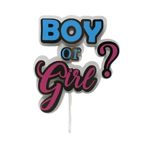 Topper para pastel boy or girl?