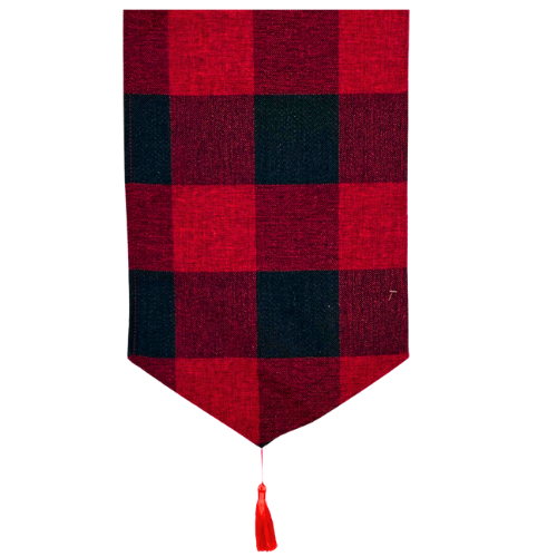 (TCH01443) Camino de Mesa 170x33 CM Rojo con Negro