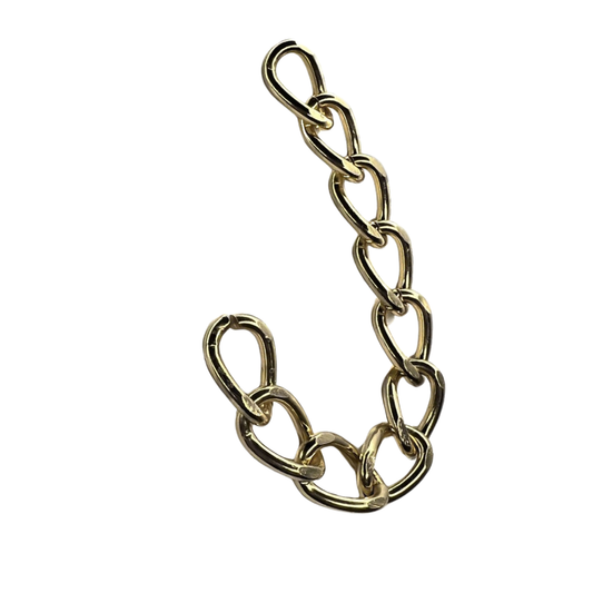 (2809) Cadena Aluminio 10 mm x 1 m en color Dorado o Plata