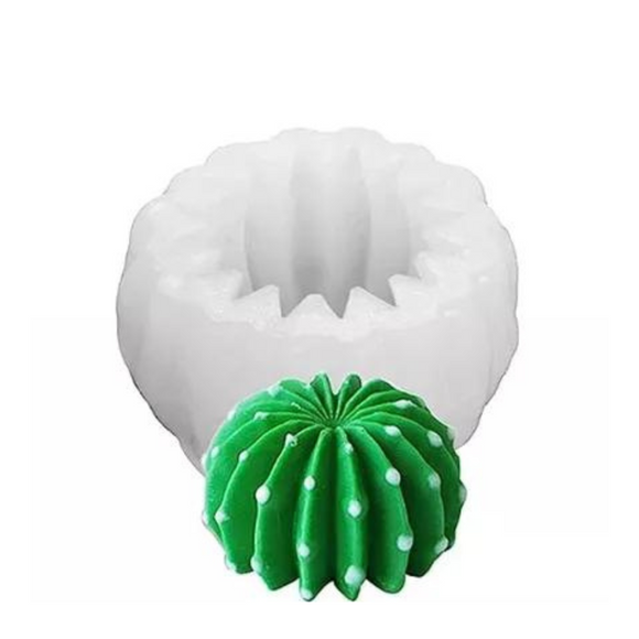 (28835) Molde silicon para vela cactus, 8 x 8 cm