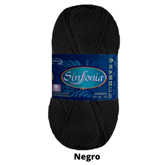 Hilaza Sinfonia C-803 Negro 100 Gr
