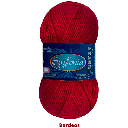 Hilaza Sinfonia C-824 Burdeos 100 Gr