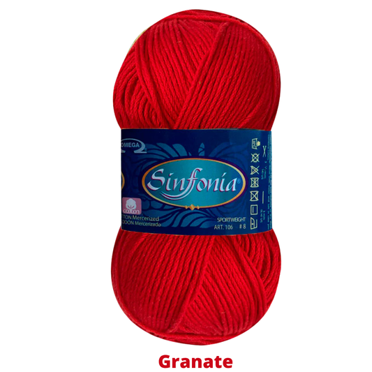 Hilaza Sinfonia C-823 Granate 100 Gr