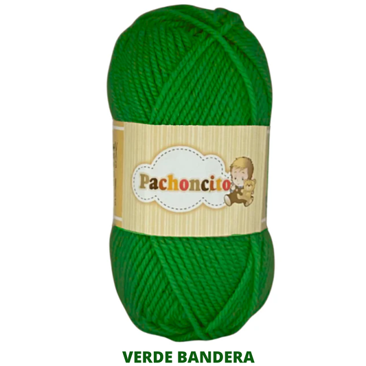 Estambre Pachoncito 200 Gr 8682 Verde Bandera