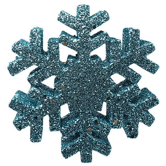 (FLA02258LB) Copo de nieve 12 cm celeste