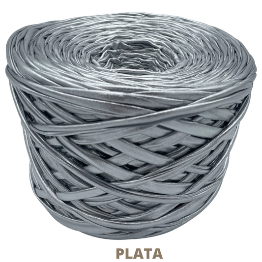 Trapillo Metalico 100 Mts 2.5 Cm Plata