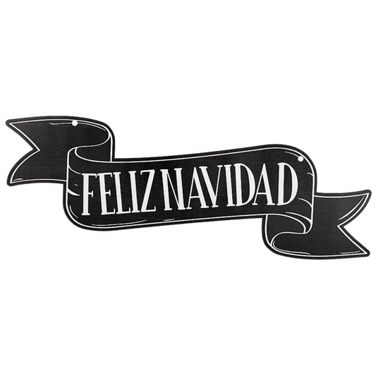 LETRERO FELIZ NAVIDAD 22X50CM