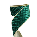 (TCH02077DKE) Liston Textura 6.5 Cm 9M Verde
