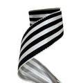 (TCH02106) Liston Rayas Negras 6.5 Cm 9M