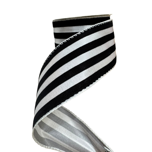 (TCH02106) Liston Rayas Negras 6.5 Cm 9M