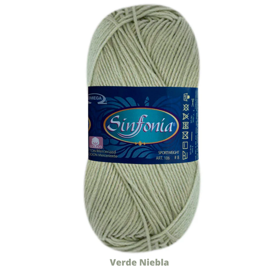 Hilaza Sinfonia C-809 Verde Niebla 100 Gr