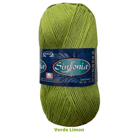 Hilaza Sinfonia C-839 Verde Limon 100 Gr