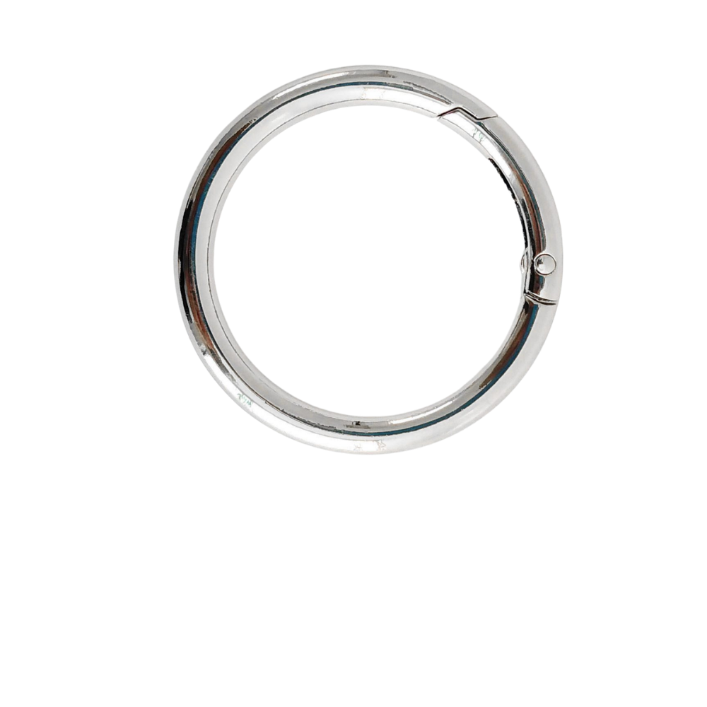 (33) Argolla Con Resorte 33MM C/2 Pza en Dorado y Plateado