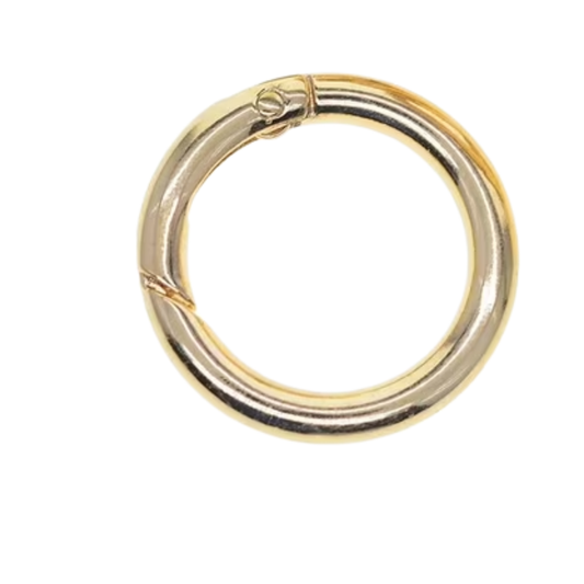 (33) Argolla Con Resorte 33 mm C/2 Pza Dorado o Plata