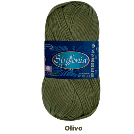 Hilaza Sinfonia C-889 Olivo 100 Gr