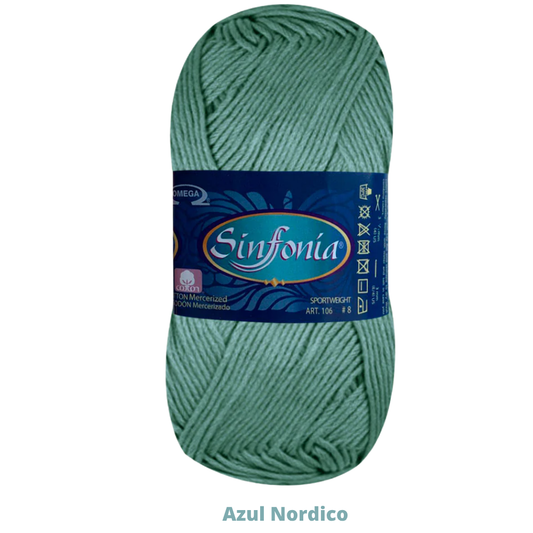 Hilaza Sinfonia C-816 Azul Nordico 100 Gr