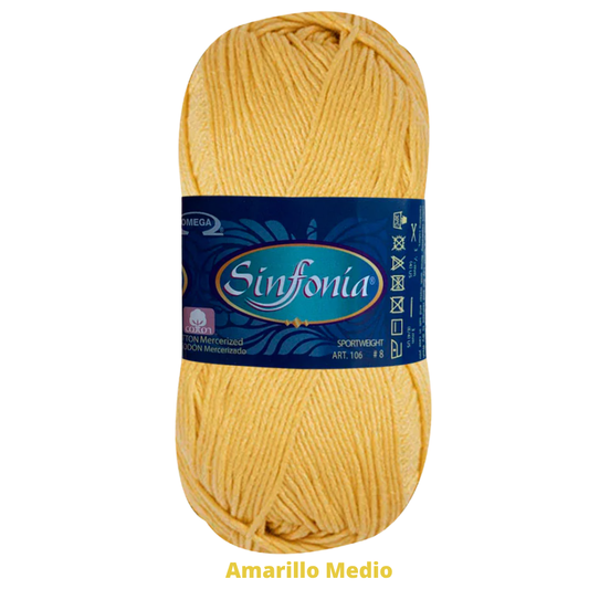 Hilaza Sinfonia C-868 Amarillo Medio 100 Gr