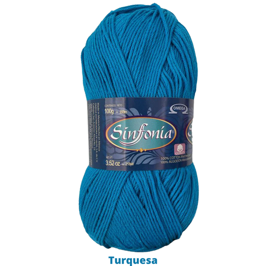 Hilaza Sinfonia C-832 Turquesa 100 Gr
